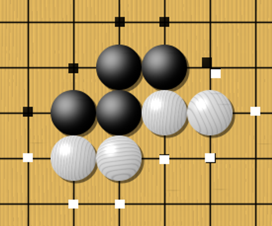 Wikimedia Commons adjacent Go stones diagram